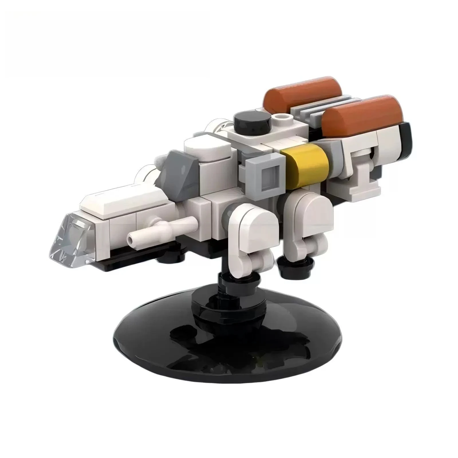 DIY Assemble Mini Modular Deep‑Space Exploration Vessel Building Blocks Set Streamlined Sci‑Fi Starcraft Cool Shelf Display Gift