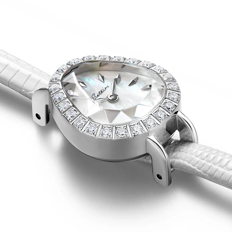 Sotoiru Women Quartz Watch Elegant Minimalist Design Slim Wristwatch Waterproof Leather Strap Fashion Timepiece for Daily Wear