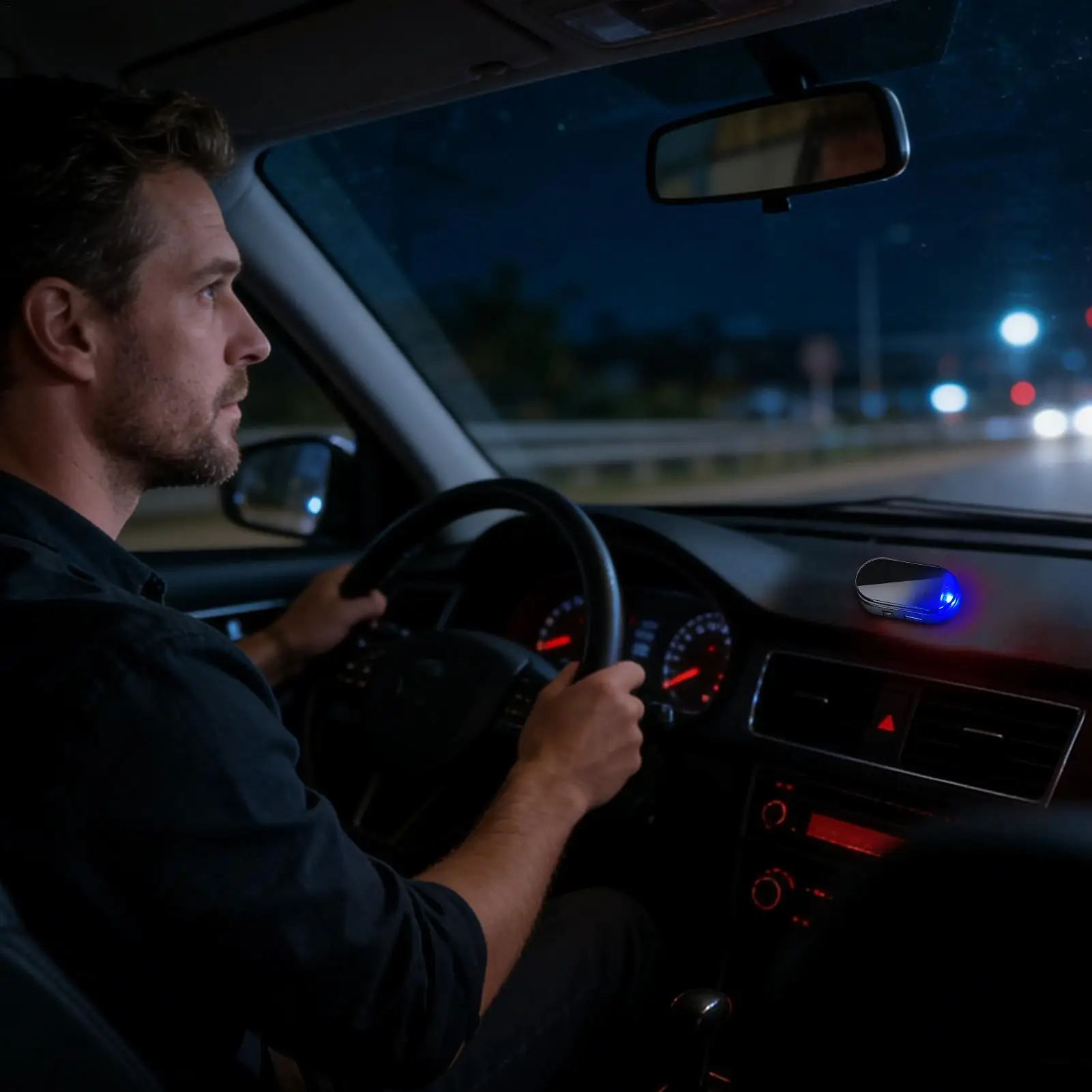 

Автомобильная сигнализация на солнечной энергии с противоугонной стробоскопической лампой, мигающий светодиодный фонарь для седанов, грузовиков, караванов, гаражей, ночного паркования