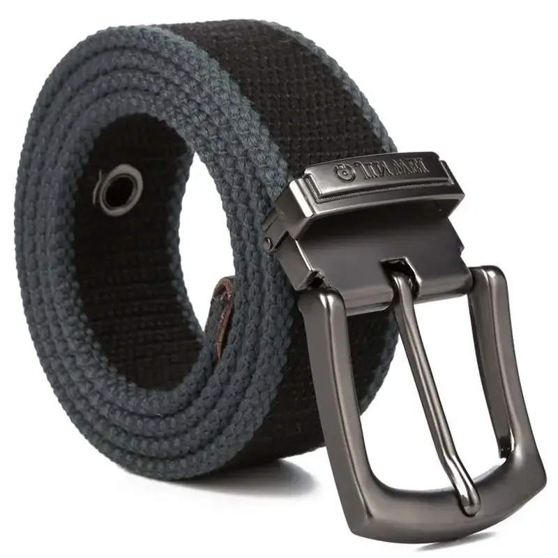 Weave canvas belt men military  workout Casual Jeans Brand Belt Young student needle Buckle-Belt Male Tactical waist Belt