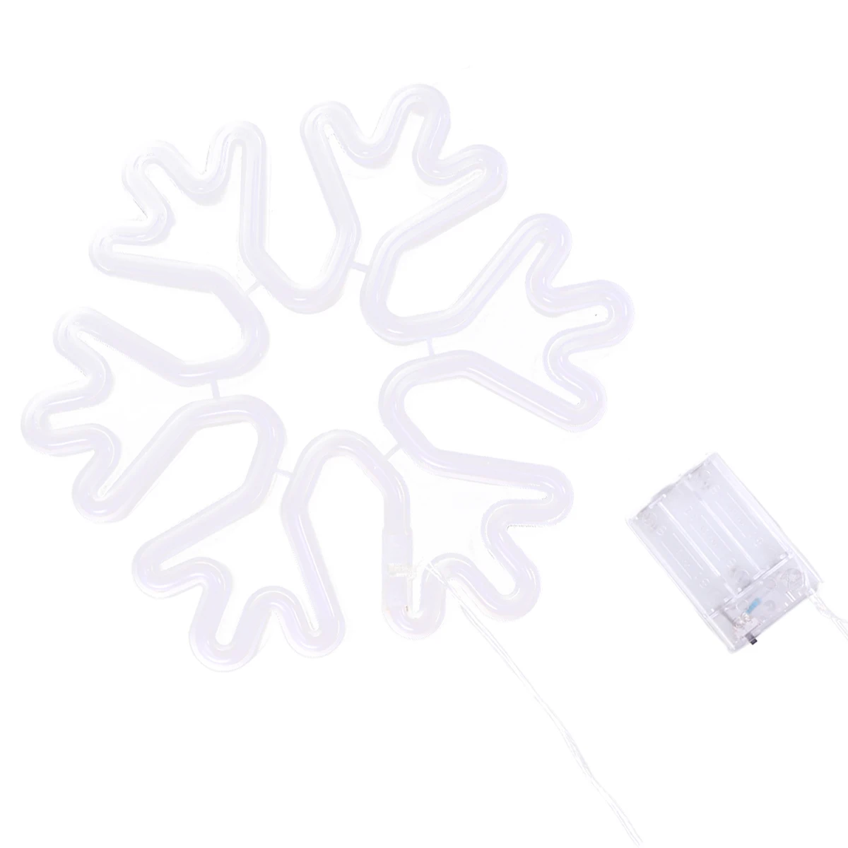 

1pc Led Night Light Christmas Snowflake Shape Eco-Friendly Bedroom Room Decorative Home Lamp White Without