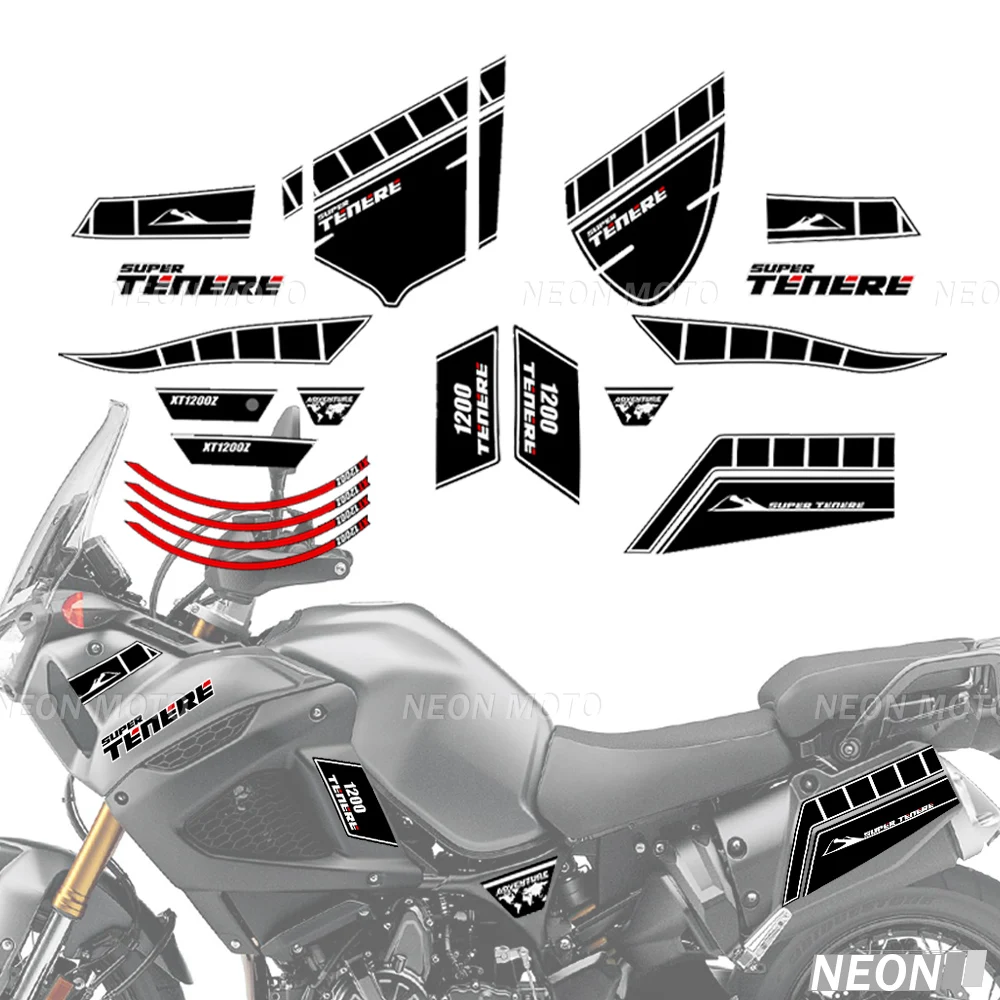 Motorcycle Stickers For YAMAHA SUPER TENERE XT1200Z XT 1200 Z 2014 2015 2016 2017 2018 2019 Tank Pad Stickers Wind Deflector