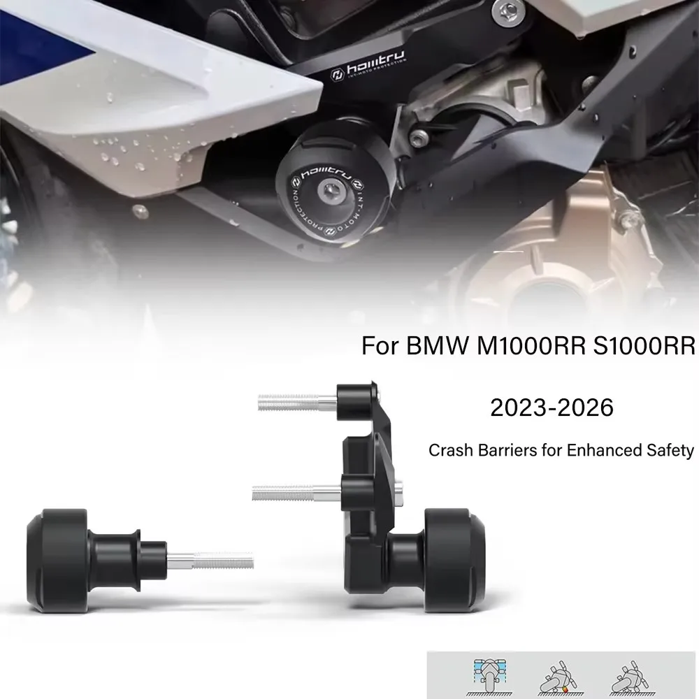 For BMW M1000RR S1000RR 2019-2026 Motorcycle Frame Sliders Crash Protection - Durable Crash Barriers for Enhanced Safety