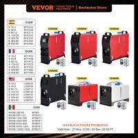 VEVOR 5 8KW Car Heater All in One Diesel Air Heater 12V with Silencer Remote Control for Car Truck Boat RV Parking Diesel Heater