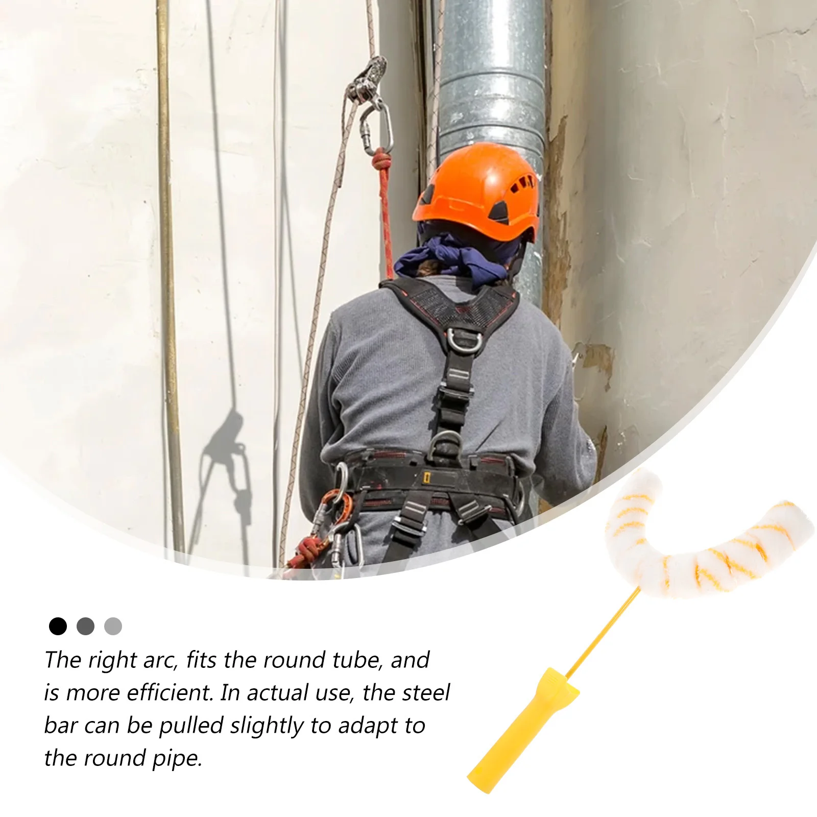 

Pipe Brush Painting Supplies Wall Household Roller Multi Wheels Portable Tool Small Tube Paint Brush Polyester Plastic Iron