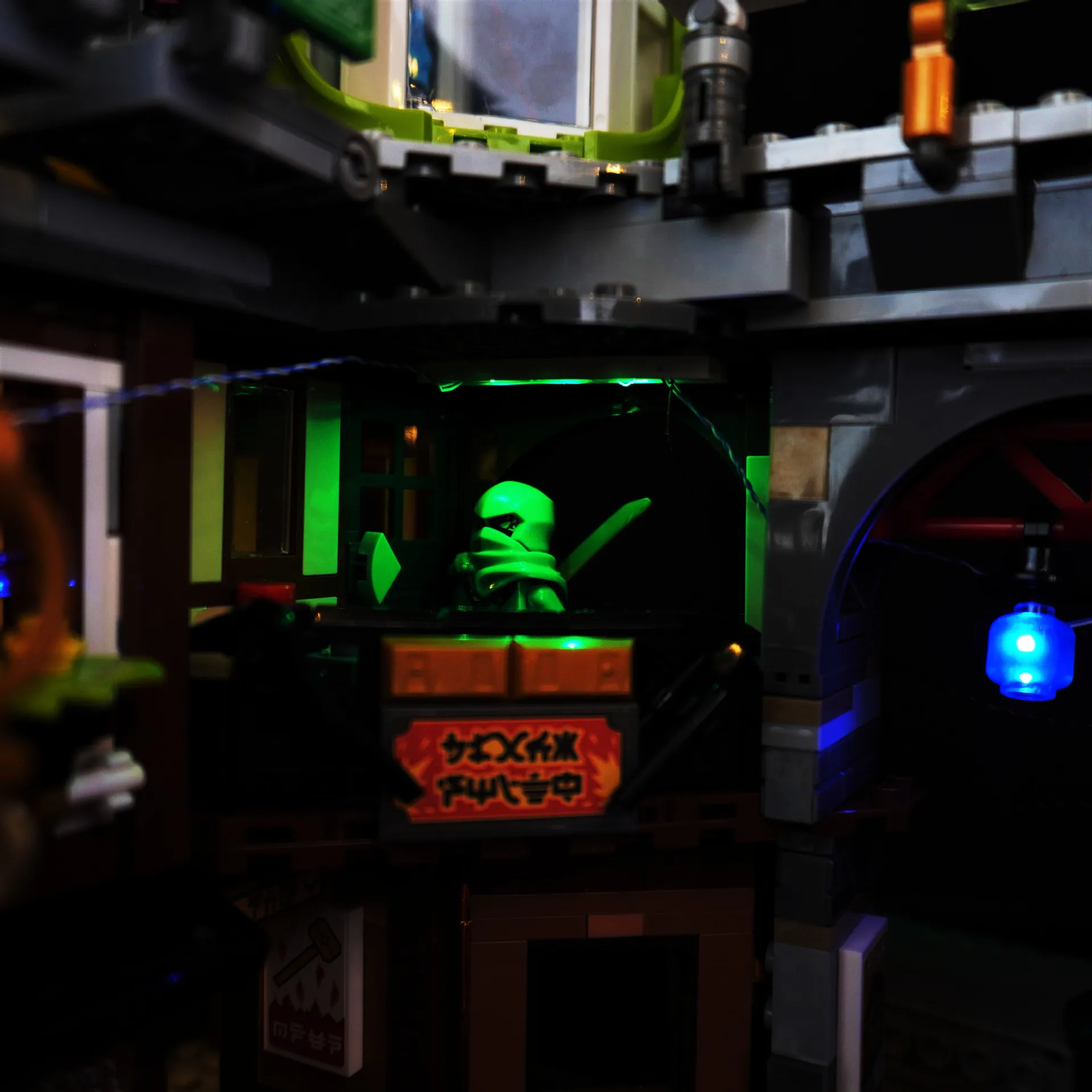 Kit de Blocos de Construção para NINJAGO, Luz LED Não Incluída, Mercado Municipal, 71799 Brinquedos DIY, Apenas Conjunto De Iluminação, Presente