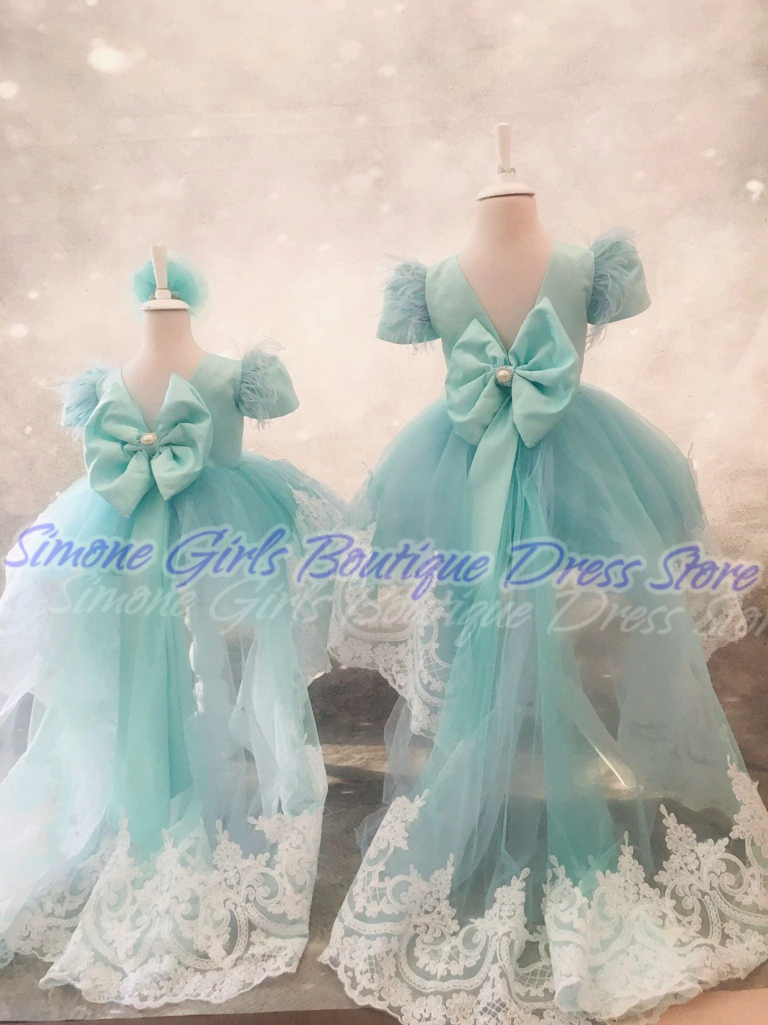 Tutu Skirt Embroidery Lantern sleeve Flower Girl Dress for Wedding Ceremonies Formal Receptions Dance Performances birthday