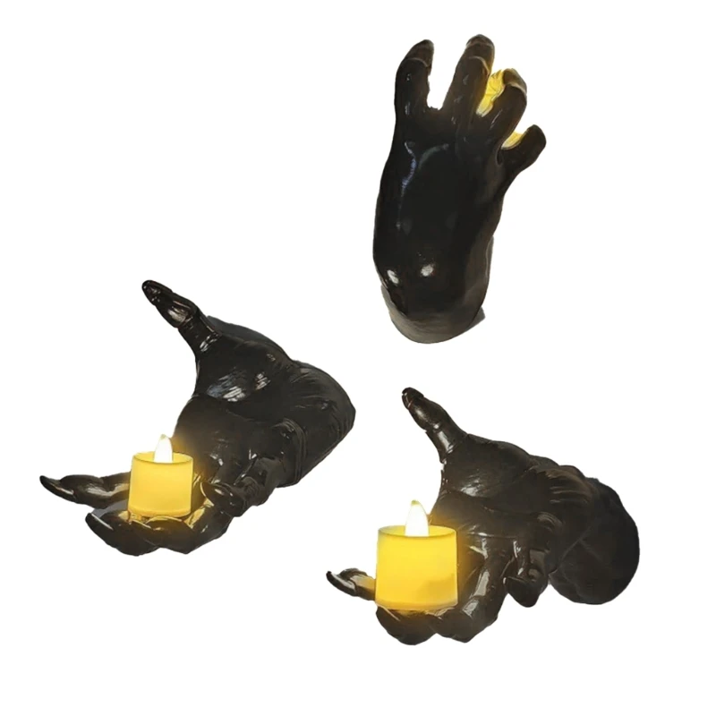 Set of 3 Terrifying Reaching Hands Shaped Wall Decoration Home Embellishment for Outdoor Display Holiday Accessories