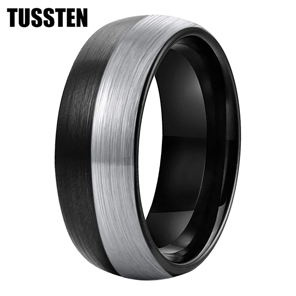 

Dropshipping TUSSTEN 6/8/10MM Men Women Couple Rings Tungsten Wedding Band Domed Brushed Nice Jewelry Comfort Fit