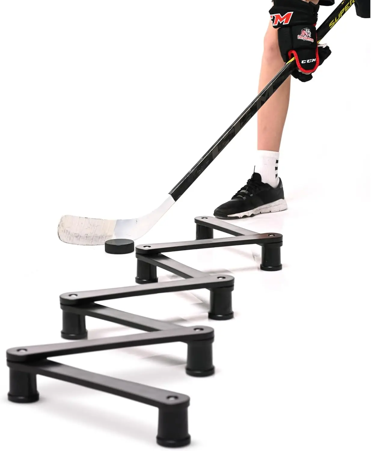

Lightweight Stickhandling Trainer for Hockey - Portable, Durable Puck Control Tool to Improve Reaction Time and Coordination
