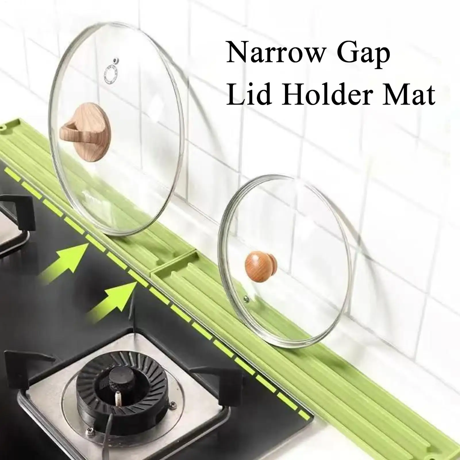 1/2pcs Silicone Drying Mat Kitchen Stovetop Gap Drainer Mat Anti-slip Kitchenware Mat Pot Lid Storage Rack Cooking Utensils Pads