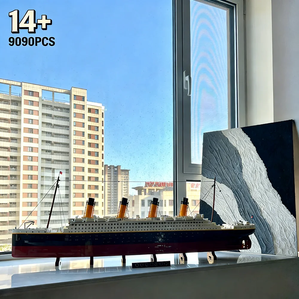 

Конструктор «Титаник» 10294: Большой круизный лайнер, пароход, строительные блоки, детские игрушки для самостоятельной сборки, подарки, 9090 деталей