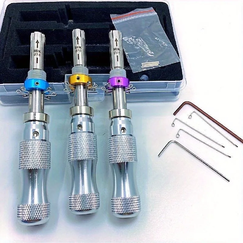 Precision 3‑Piece Plum Blossom Screwdriver Kit 7.0 7.5 7.8MM Locksmith Hand Tool For Lock Core Servicing