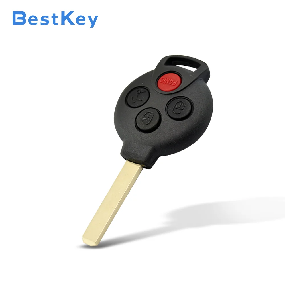 Best Key Solid Circuit Board Smart Key Fob 4 Button 315MHz ID46 Chip FCC KR55WK45144 PN 4518203797 For Smart Fortwo 2005-2014