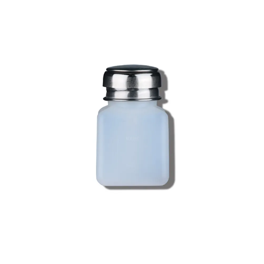 Bouteille distributrice de dissolvant pour vernis à ongles, 3 pièces, avec bouchon à pression verrouillable, conteneur à pompe anti-fuite pour utilisation en déplacement, sous-emballage