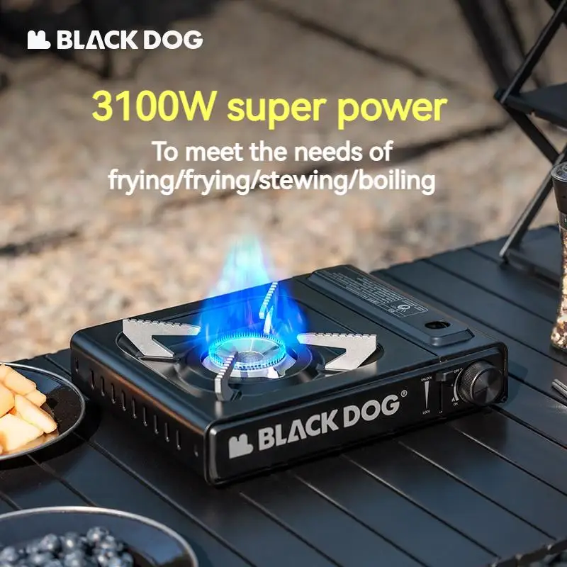 Naturehike BLACKDOG 3100W Cassette Furnace High Firepower Gas Burner BBQ Stove Portable Outdoor Camping Cookware Lightweight