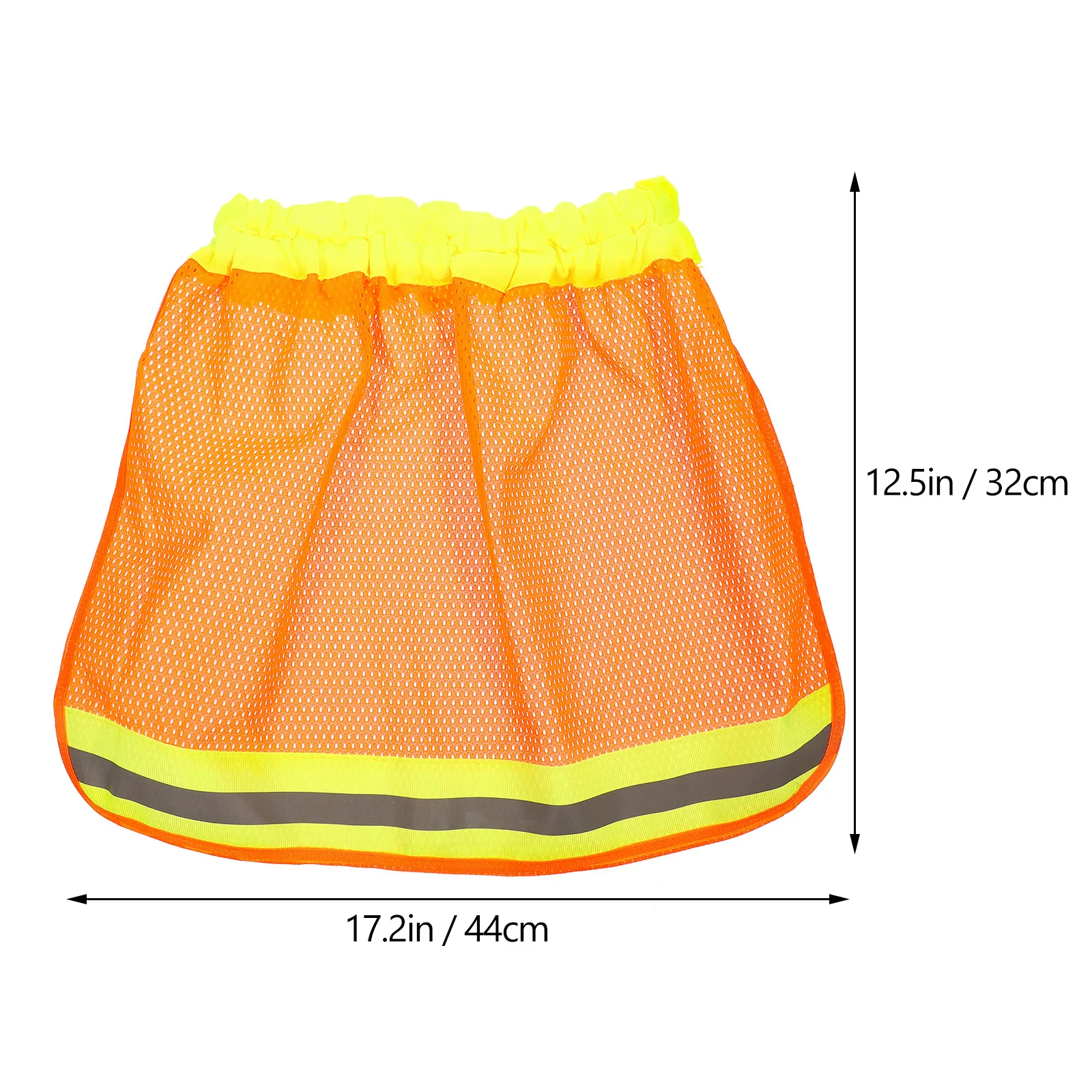 5pcs Safety Sunshade Reflective Mesh Neck Protector Construction Hat Long Shade Diameter Foldable Fits Hard Hats