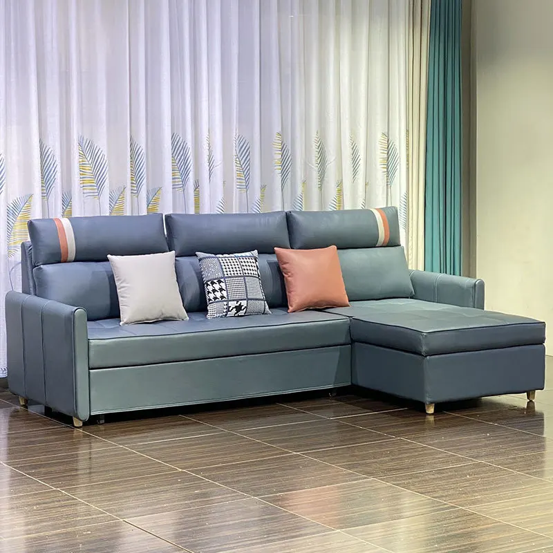 Sofa small family combination living room storage corner imperial concubine multi-function double sofa bed