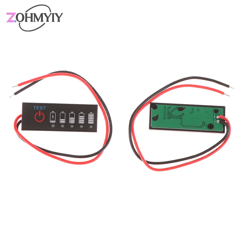 Battery Level Indicator 18650 Lithium Capacity Tester Meter 2S-7S 7.4V-29.4V 15mA Module Lithium Battery Level Display Module