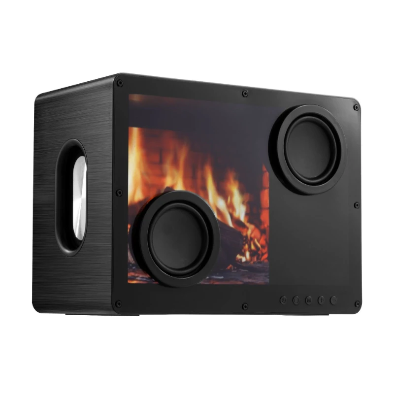 

Audio card transparent speaker floating lyrics background