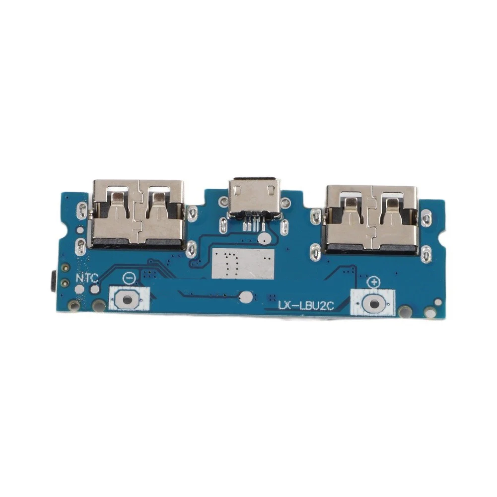 For DIY Power Bank Dual Power Bank Blue And Charging Options Power Bank Two USB Output Ports And USB Input For
