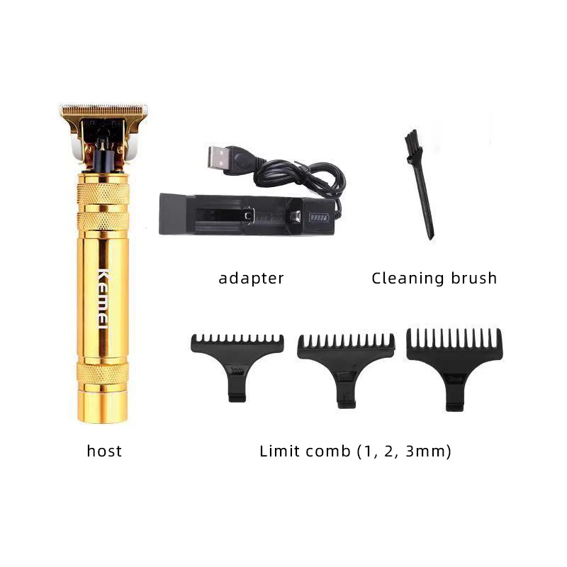 Kemei USB Rechargeable Electric Hair Clipper Cordless Hair Trimmer Set For Hair Cutting Professional Shaver Trimmer KM-968