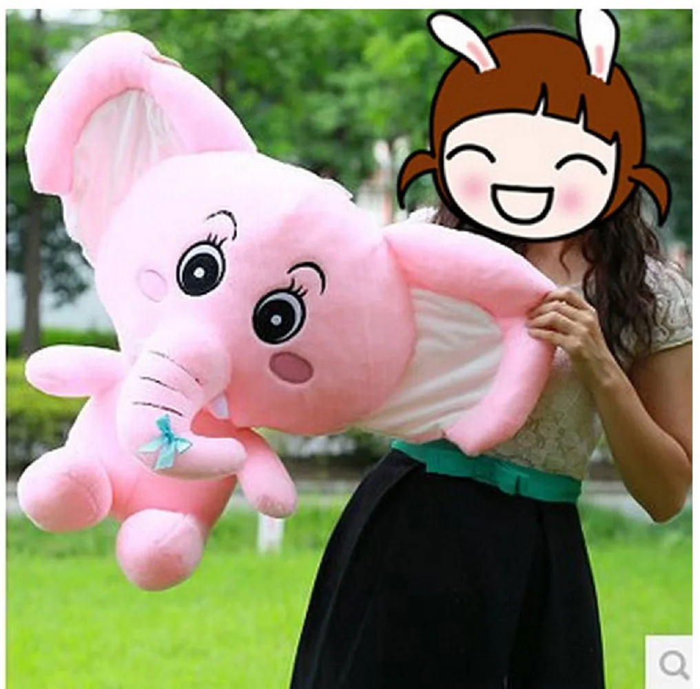 

new plush pink elephant toy Stuffed cartoon elephant gift doll about 50cm 0225