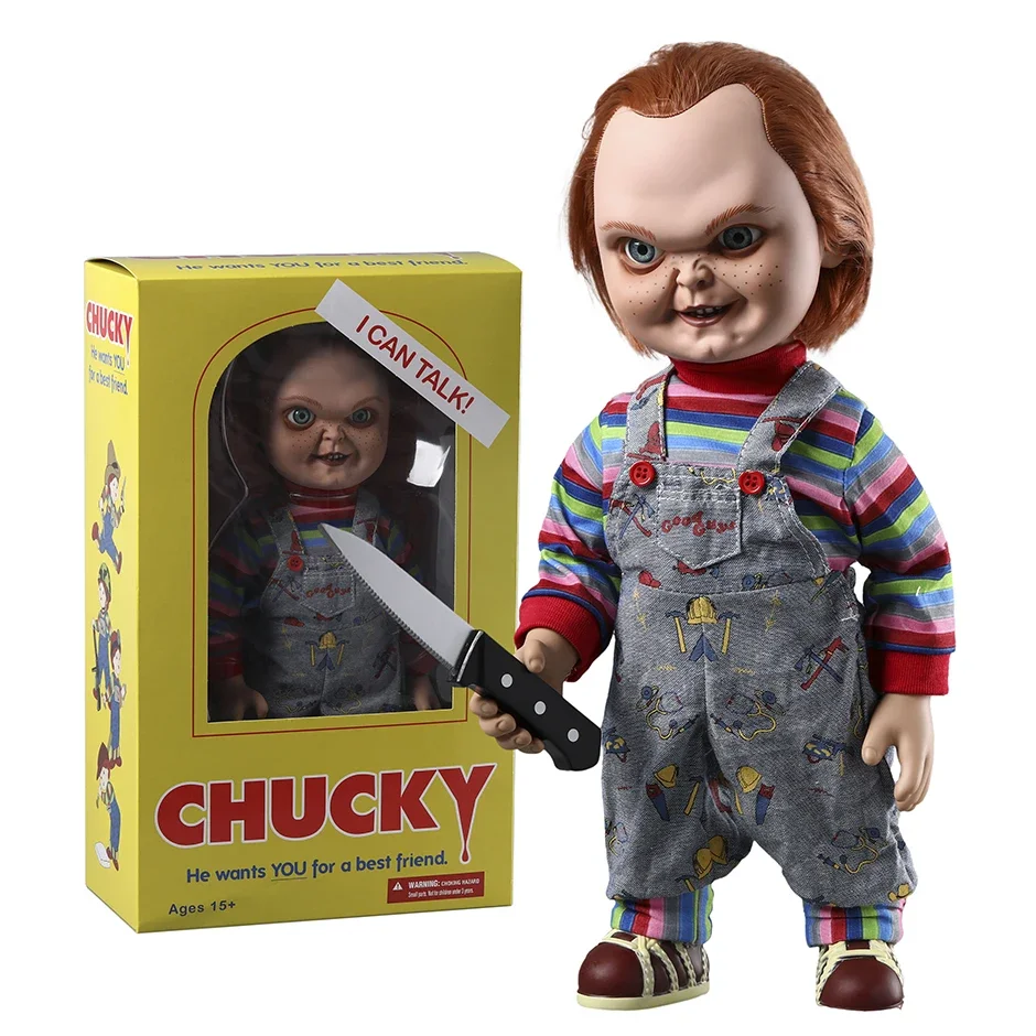 

Child's Play - Chucky 15" Good Guy with Sound Sneering Mezco PVC Figure Action Figurine Collectible Model Toy