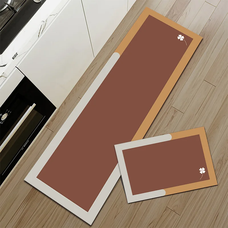 VIKAMA 1 PC Kitchen floor mat, no wash, erasable, absorbent, oil proof,anti slip foot mat, new diatomaceous earth soft floor mat