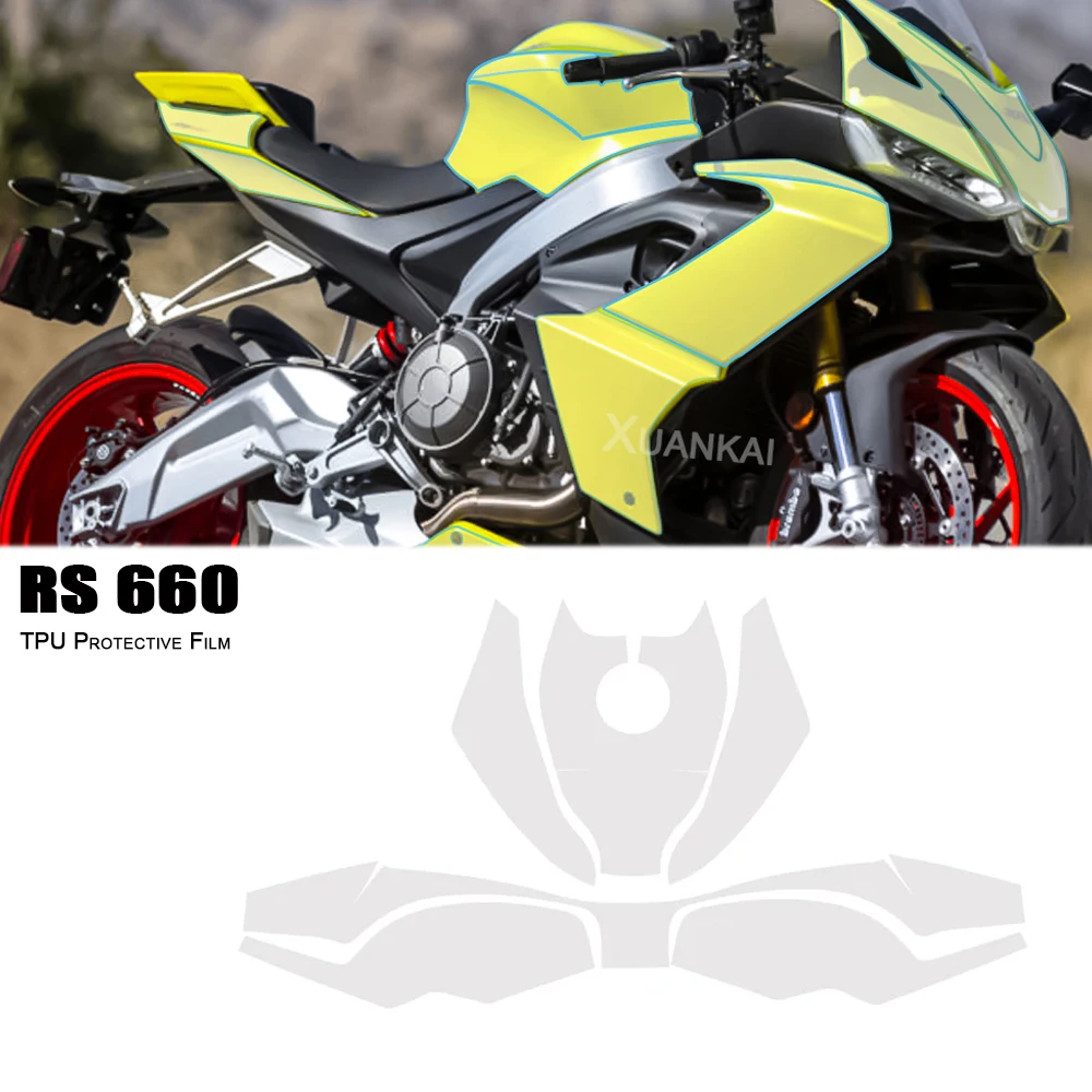 RS660 Anti -scratch Film Tank Protection TPU Protector For Aprilia RS 660 Motorcycle Fairing Protection Body protection film