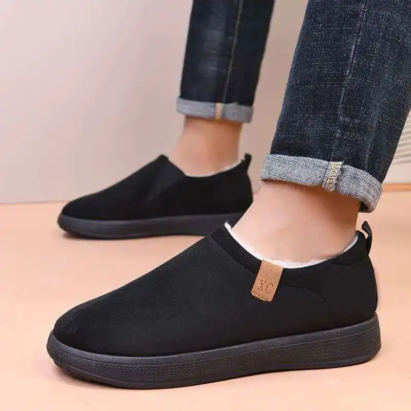 

Новые зимние мужские сапоги-сноубутсы с плюшевой подкладкой, теплые и удобные мужские хлопковые туфли, слипоны для мужчин