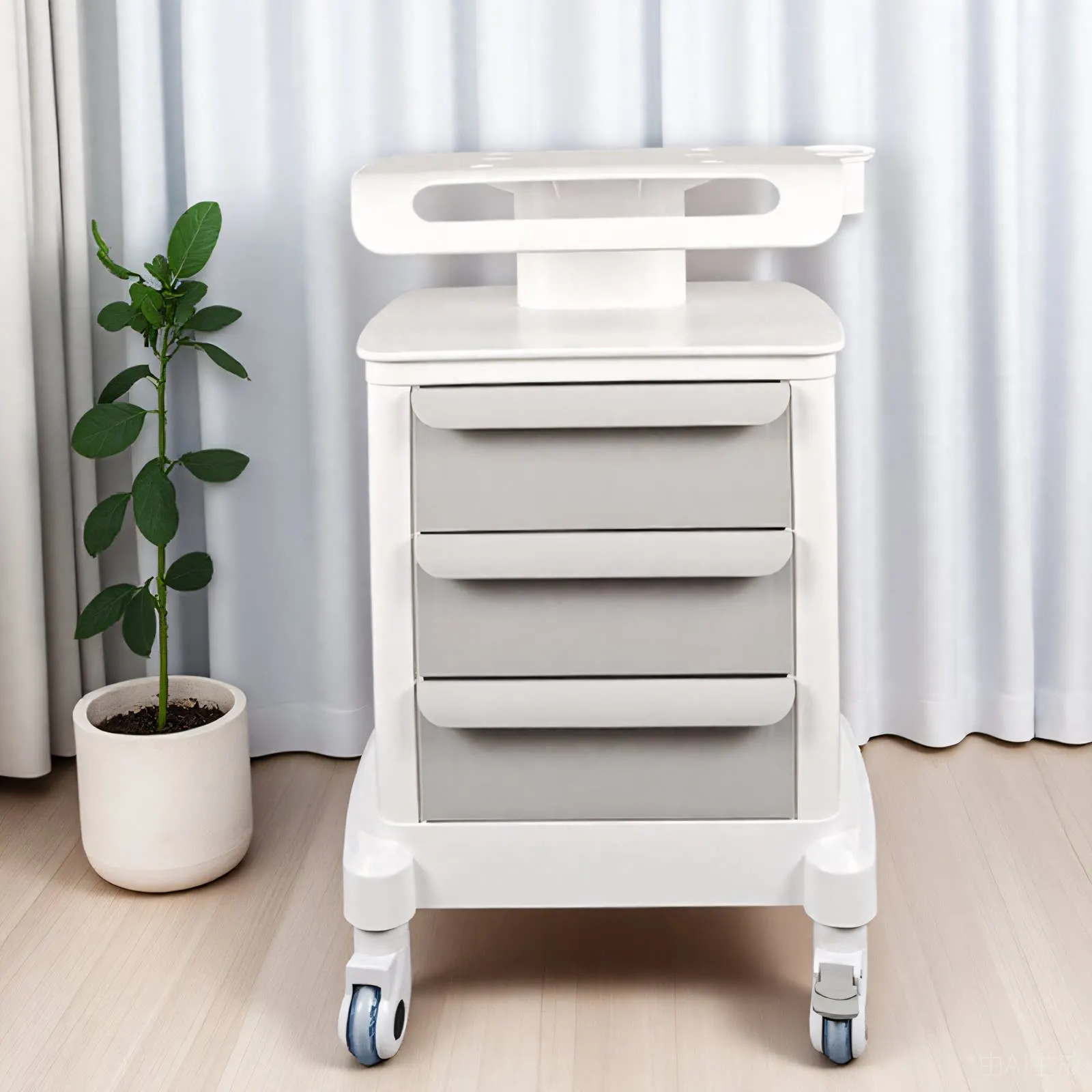 Desktop Salon Dedicated Cart Storage Rack Three Layer Drawer Hair Salon Storage Cart