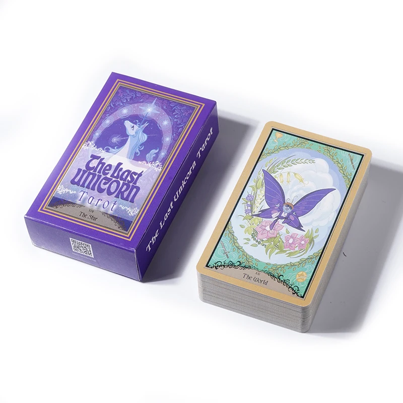 بطاقات التارو The Last Unicorn A 78 Deck Oracle English Visions Divination Edition Borad Playing Games #4