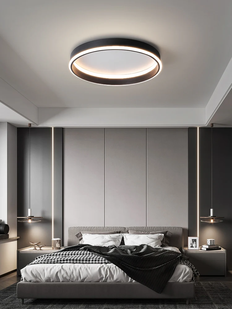 2026 Nordic Lamp Modern Minimalist Square Ceiling Lamp Master Bedroom Bedroom Bedroom LED Lamp Eye Protection Full Spectrum 2023