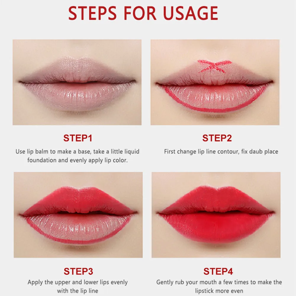 18 colori velluto opaco nebbia rossetto lunga durata impermeabile antisudore rossetto rosso antiaderente tazza Lip Liner cosmetici per il trucco