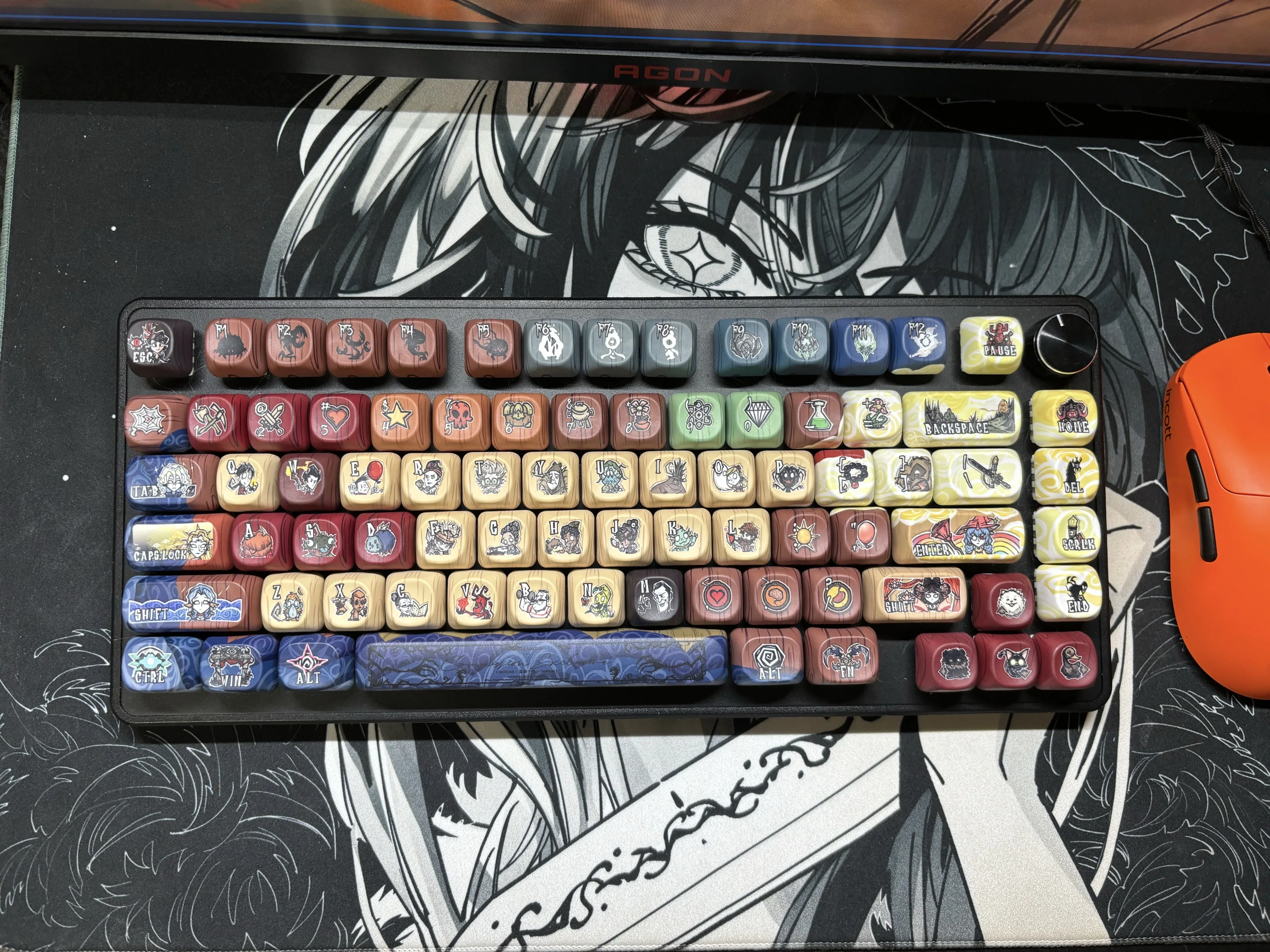 Don't Starve Theme Keycaps MOA Highly Sublimated Esports Game High Value Keycaps for Wootingez63 Made68 60 63 65 68 75 82 84 87