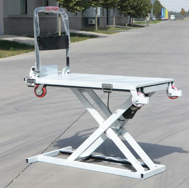 Electric Hydraulic Steel Lift Platform Truck-Ximu Leike Foldable Hand Truck 100kg Capacity 2M Lift Height Saves 80% Labor Cost