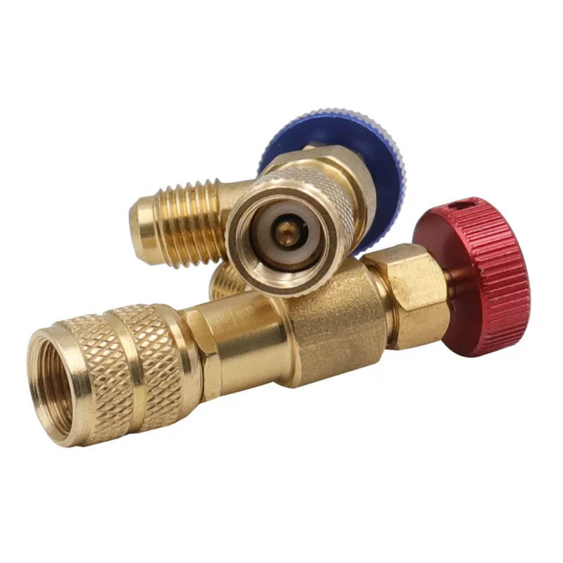 Liquid Safety Valve R410A R22 Air Conditioning Refrigerant 1/4 "Safety Adapter Air Conditioning Repair And Fluoride Safety Valve