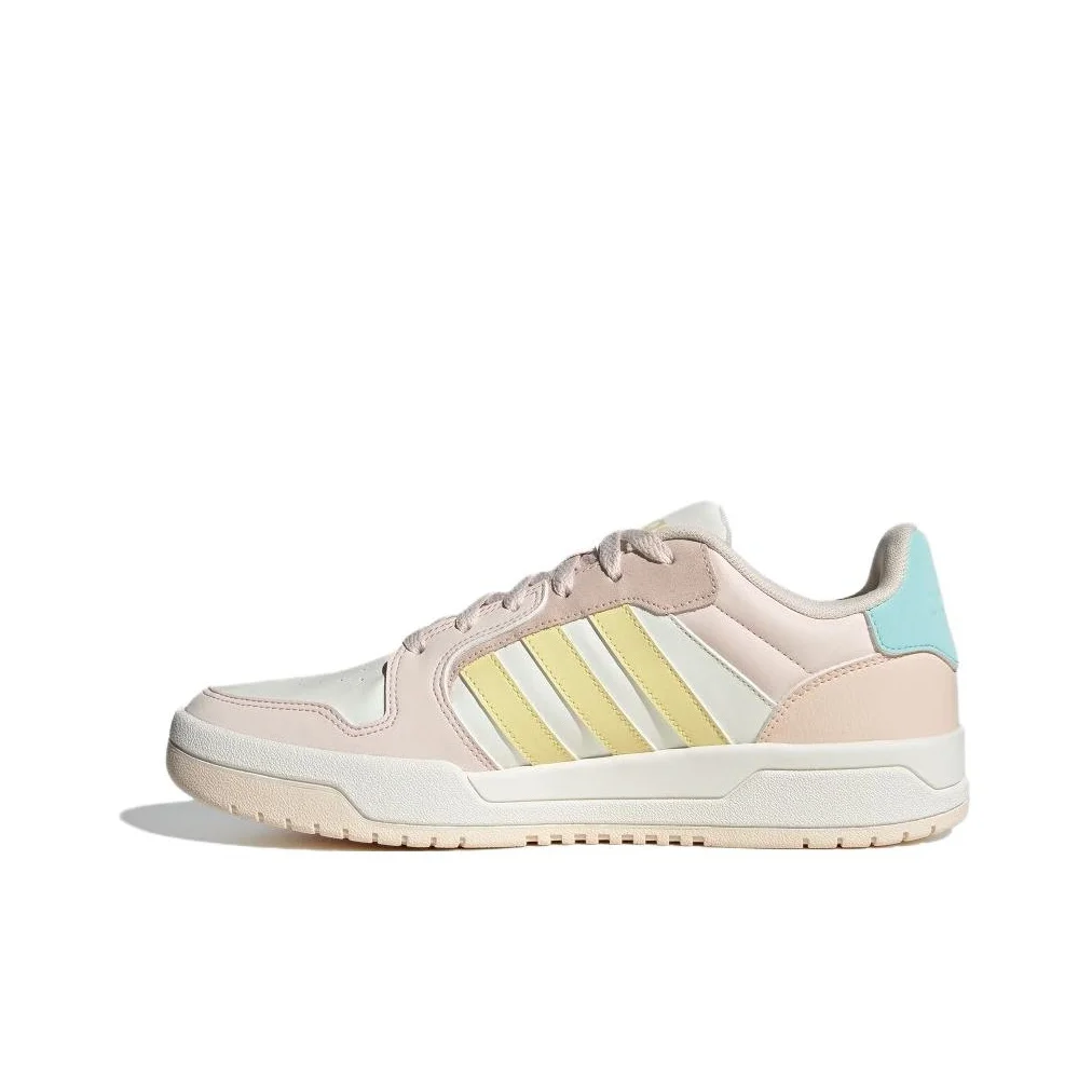 Adidas ENTRAP Synthetic Leather Low top Skateboard Shoes Unisex Pink White ID6054