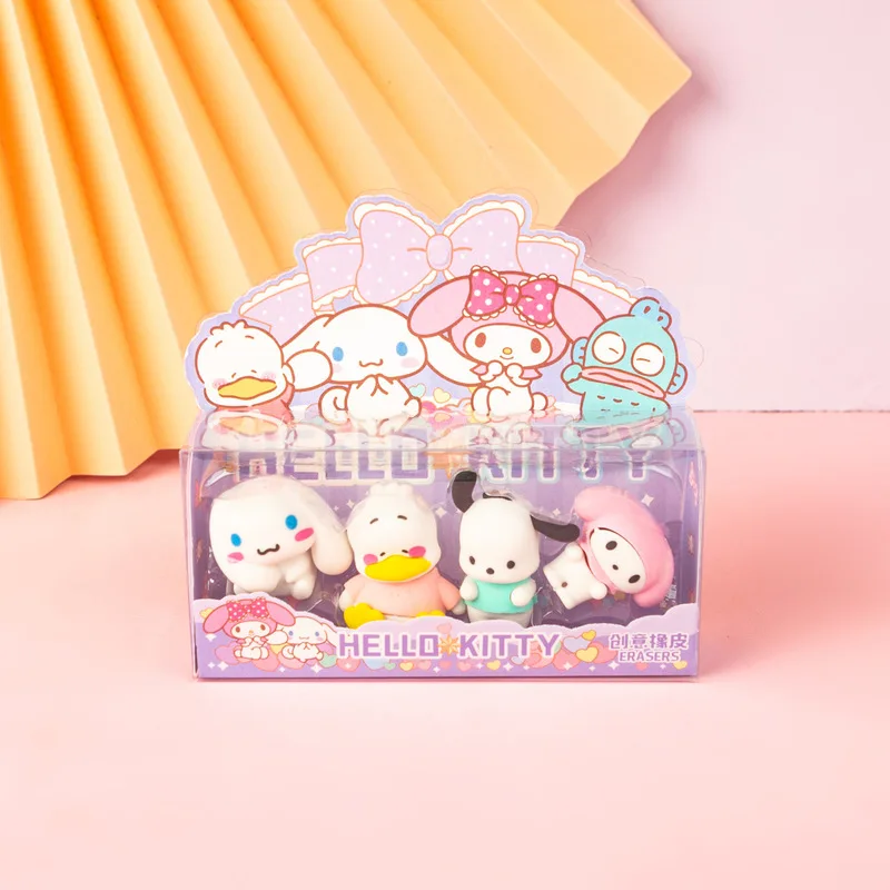 Imagem -02 - Sanrio Hello Kitty Eraser School Papelaria Grupo Desenhos Animados Bonitos Ornamentos Criativos Prémios Infantis Novo Estilo Kawaii