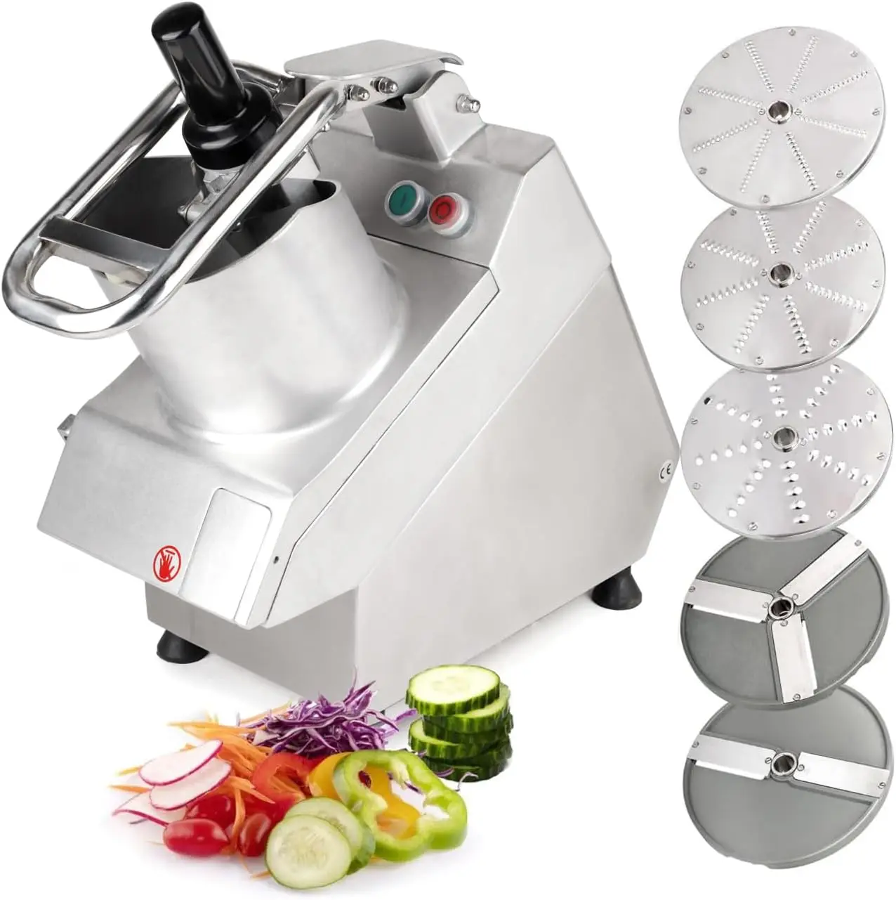 

VC65MS Multifunction Vegetable Cutter Machine Food Processor With Disc Blades For Slicing, Grating, And Dicing Vegetables