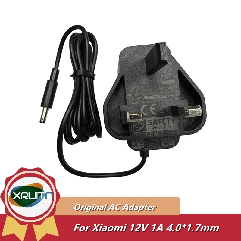

UK Plug Original 12V 1A 12W AC Adapter Charger for Xiaomi MI Power Supply 4.0*1.7mm CYXT18-120100B3