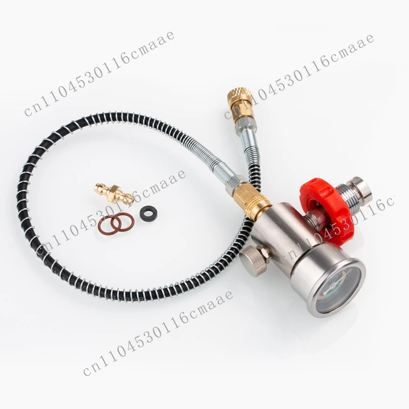 

4500PSI 30MPA Submersible Pump Cylinder Stainless Steel Large To Small Inflatable Joint with Fiber Cylinder Head Valve