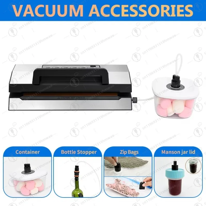 

1PC Wet & Dry Dual-Purpose Vacuum Sealer Food Vacuum Preservation Machine for Home & Commercial Use