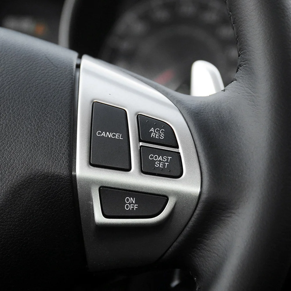 A13F-Car Steering Wheel Audio Control Switch For LANCER OUTLANDER ASX 2007 2008 2009 2010 2011 Accessories Chrome