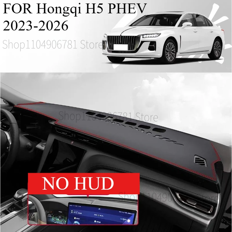 

FOR Hongqi H5 PHEV 2023-2026 Car Dash Mat Dashmat Dashboard Mat Cover Sun Shade Dash Board Cover Carpet Accessories