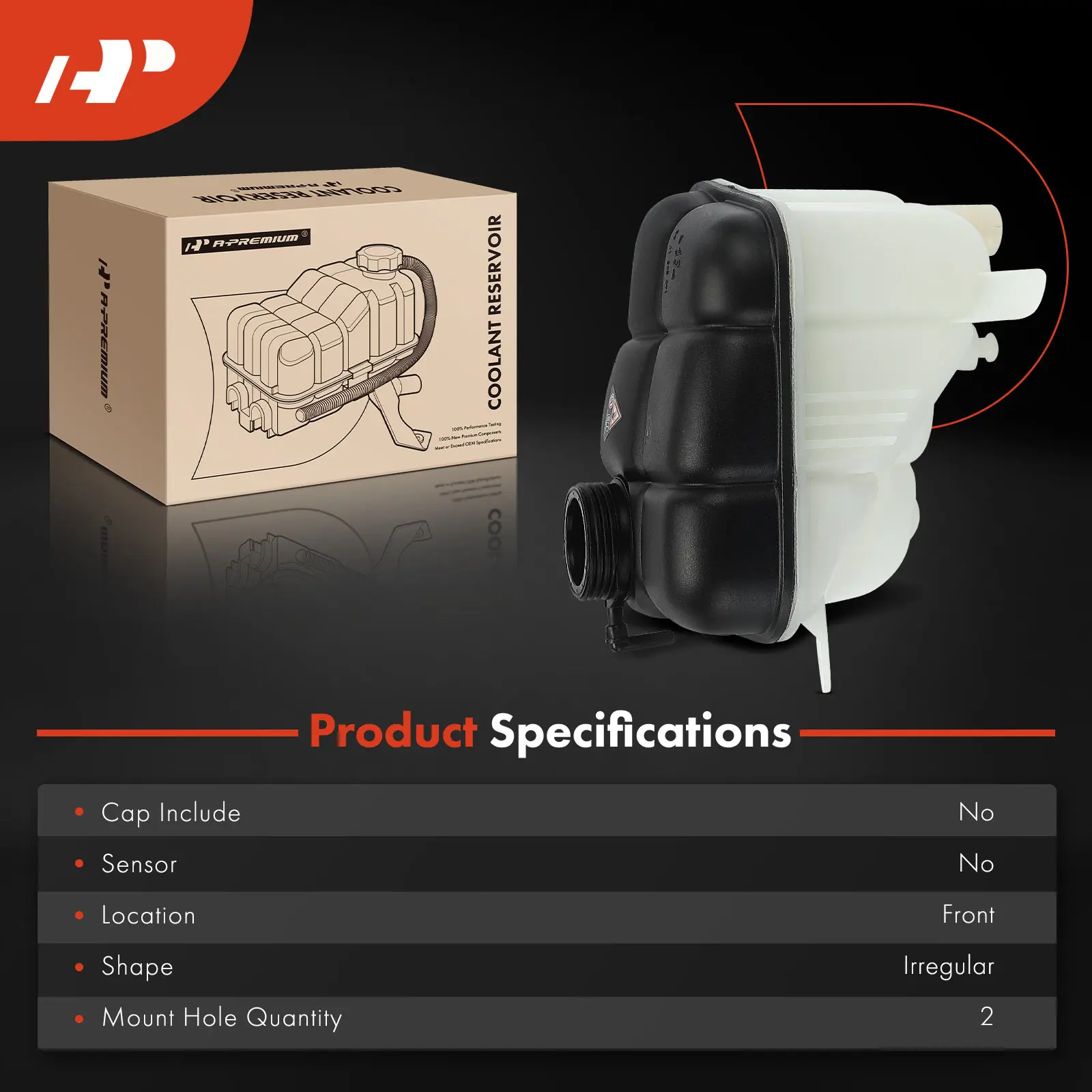 A-Premium Engine Coolant Reservoir Tank for Mercedes-Benz S320 S420 S500 S600 1994-1999 CL500 CL600 1997-1999 400SE 1992 400SEL