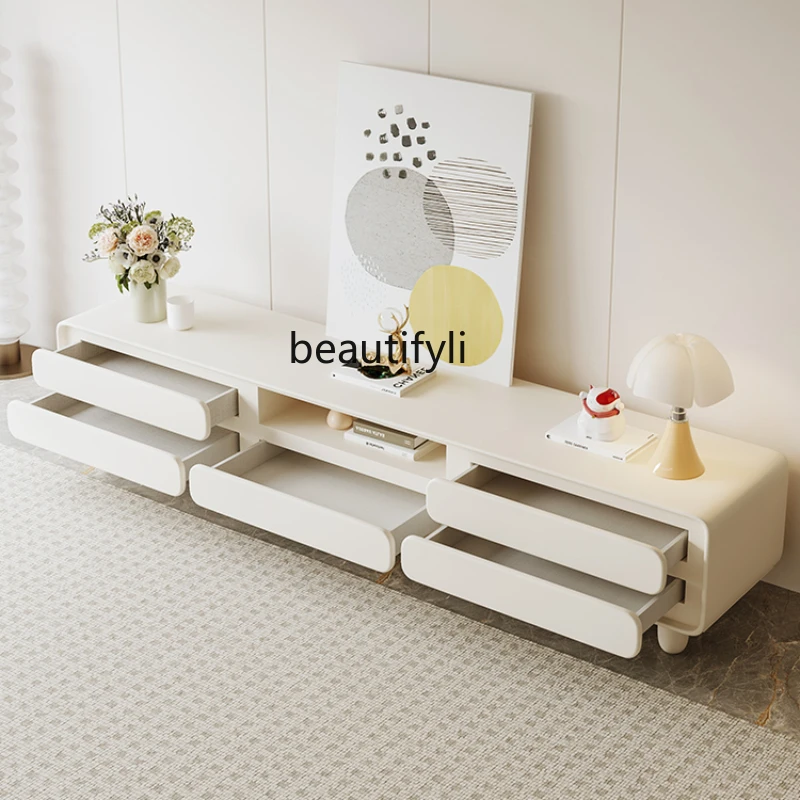 

French Coffee Table Combination Home Floor TV Modern Storage Locker