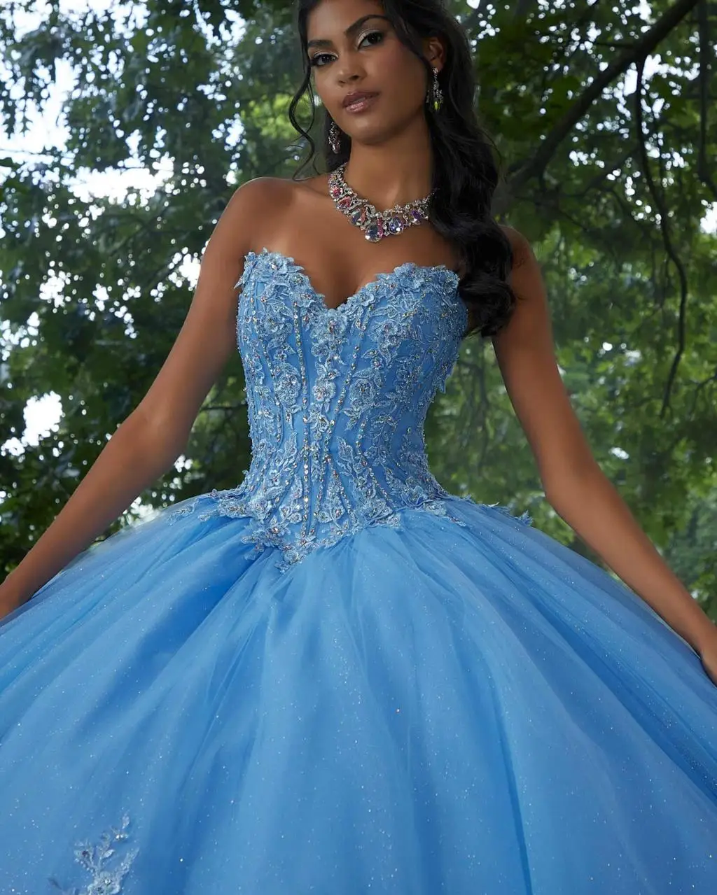 EVLAST 2024 růžová odnímatelné dlouhé rukávy quinceañera šaty krajka nášivka korálkování korzet sladké 16 šaty vestido de 15 anos TQD070