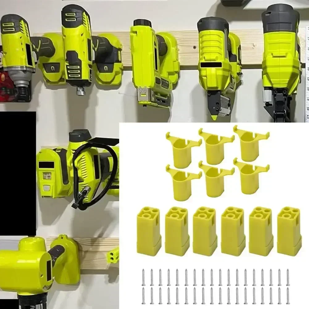 

Tool and battery holders for 18V cordless equipment 12 pack designed to organize and store tools efficiently on the wall